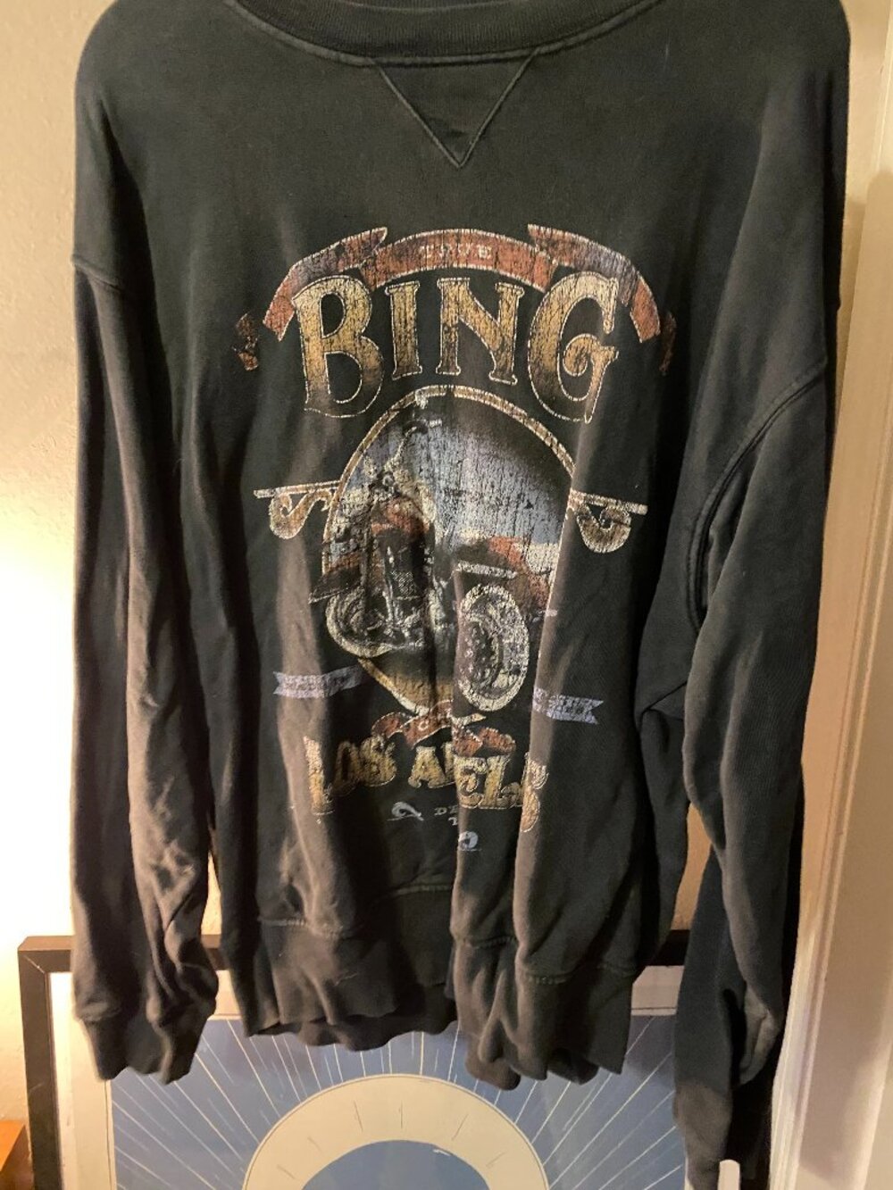 Anine Bing Motorcycle Crewneck Sweater